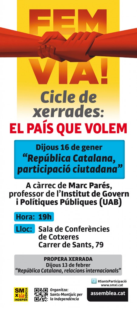Xerrada República Catalana, participació ciutadana