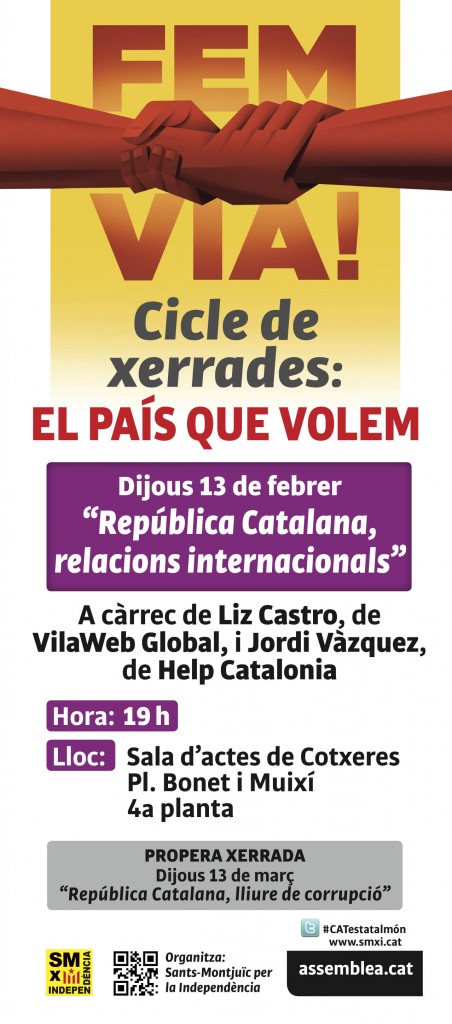 Xerrada República Catalana, relacions internacionals, 13 de febrer de 2014