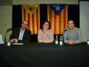 De l'esquerra a la dreta, Jordi Vàzquez, Liz Castro i Joan Vilallonga